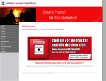 Tablet Screenshot of feuerwehr-siegertsbrunn.de